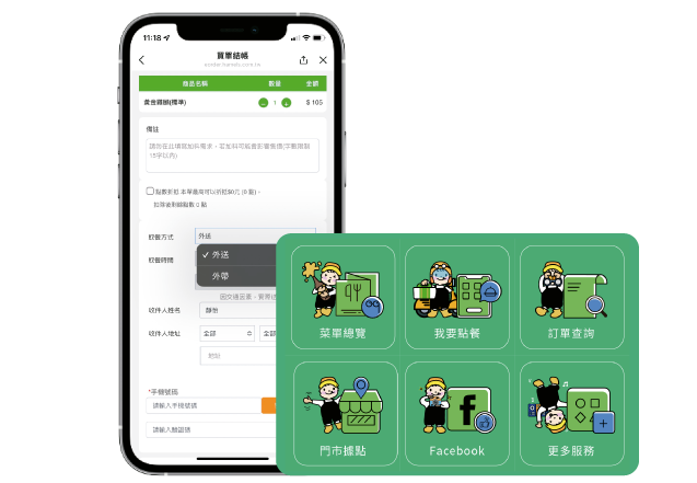 外送line點餐頁面